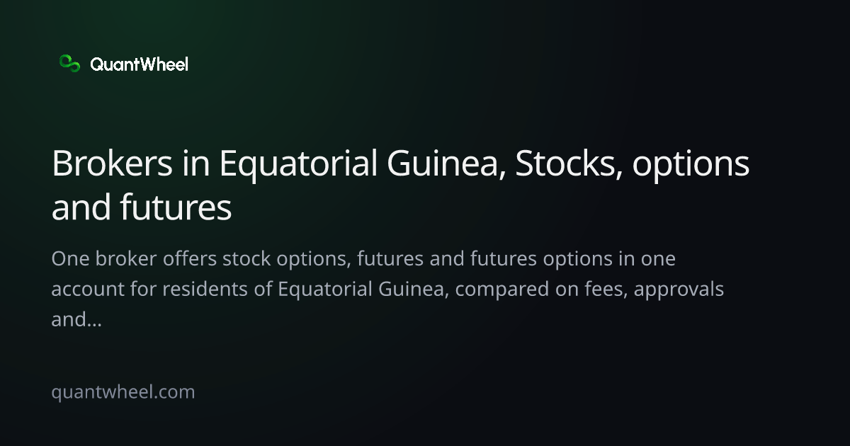 The share card of Options brokers in Equatorial Guinea with options and futures in one account
