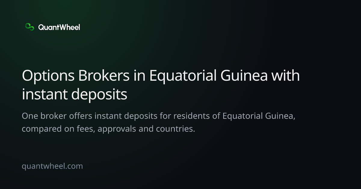 The share card of Options brokers in Equatorial Guinea with instant deposits