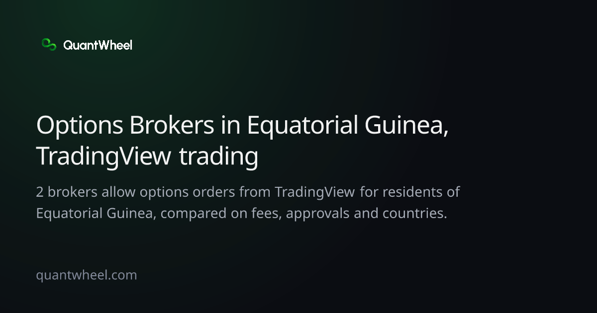 The share card of Options brokers in Equatorial Guinea with TradingView trading