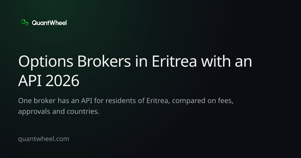The share card of Options brokers in Eritrea with an API