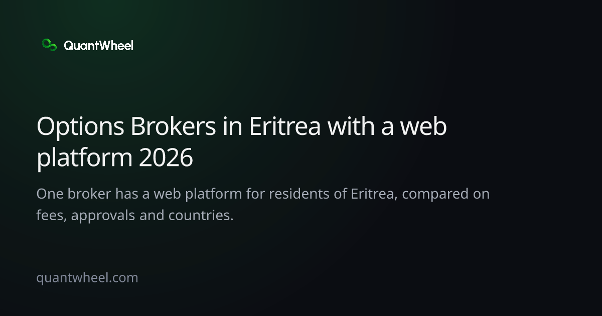 The share card of Options brokers in Eritrea with a web platform