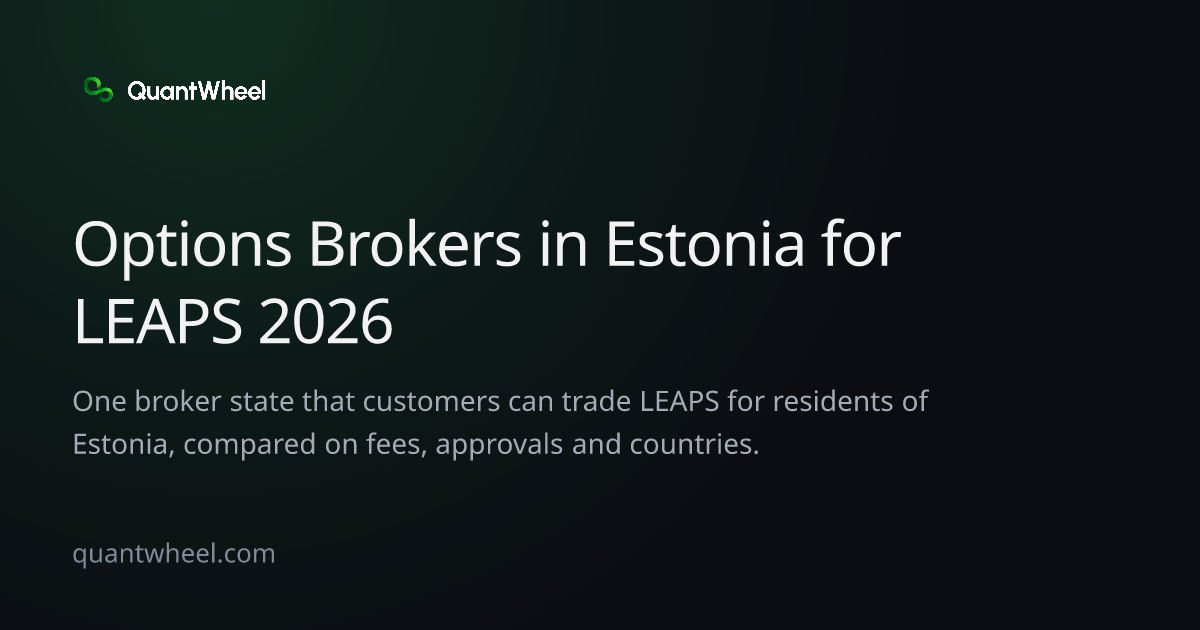 The share card of Options brokers in Estonia for LEAPS