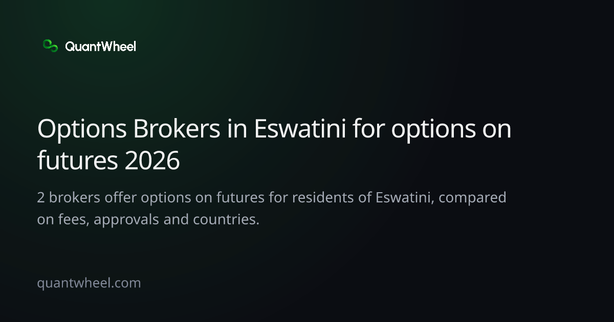 The share card of Options brokers in Eswatini for options on futures