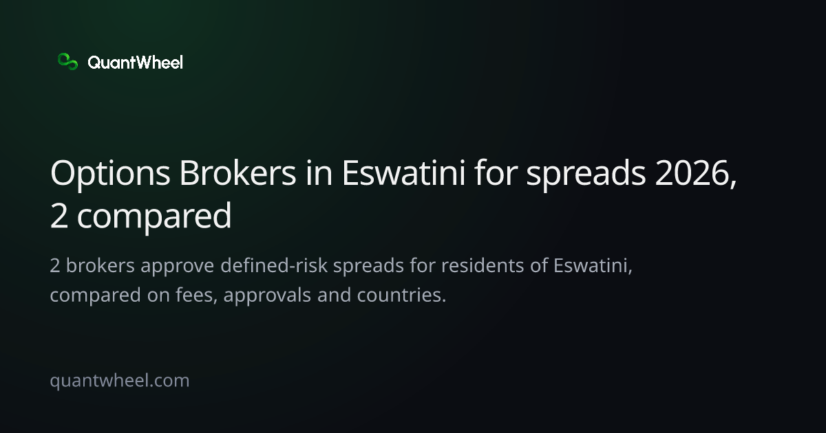 The share card of Options brokers in Eswatini for spreads