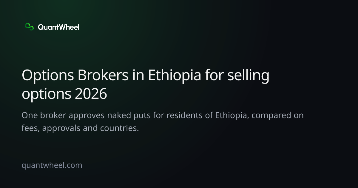 The share card of Options brokers in Ethiopia for selling options