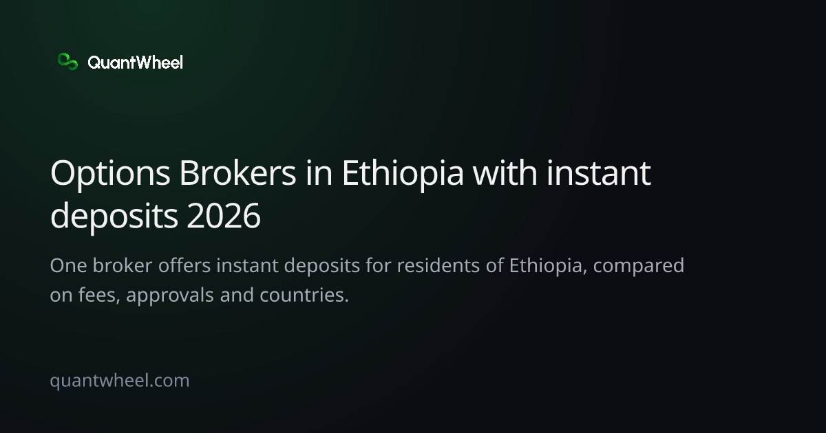 The share card of Options brokers in Ethiopia with instant deposits