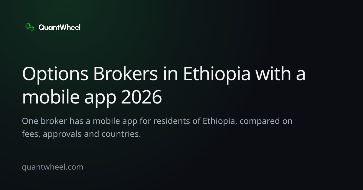 The share card of Options brokers in Ethiopia with a mobile app