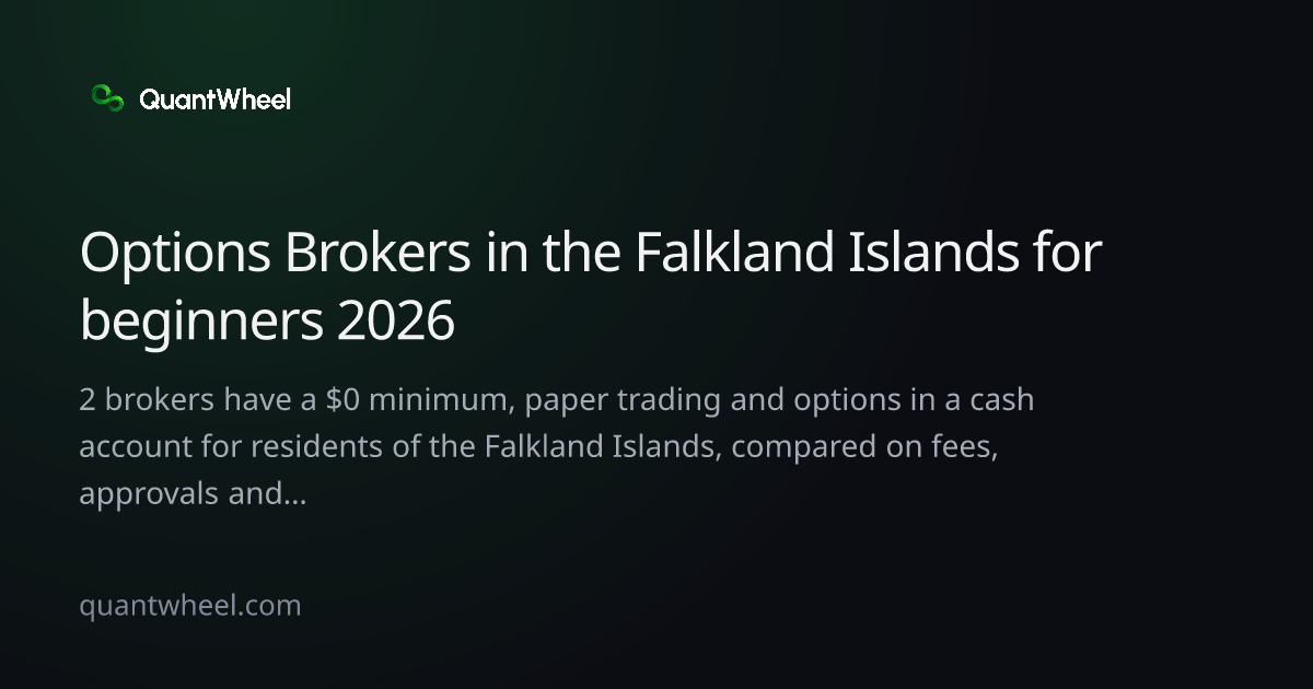 The share card of Options brokers in the Falkland Islands for beginners