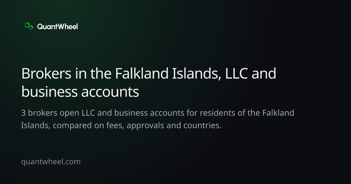 The share card of Options brokers in the Falkland Islands for LLC and business accounts