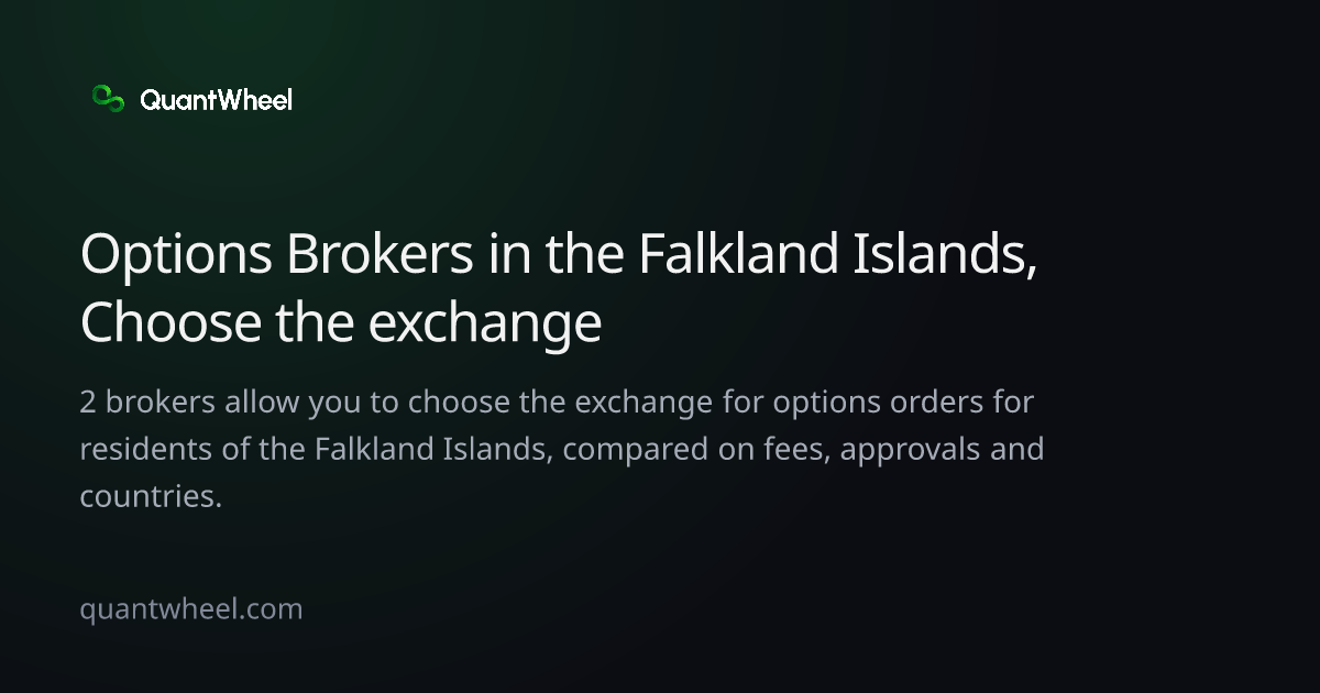 The share card of Options brokers in the Falkland Islands that let you choose the exchange
