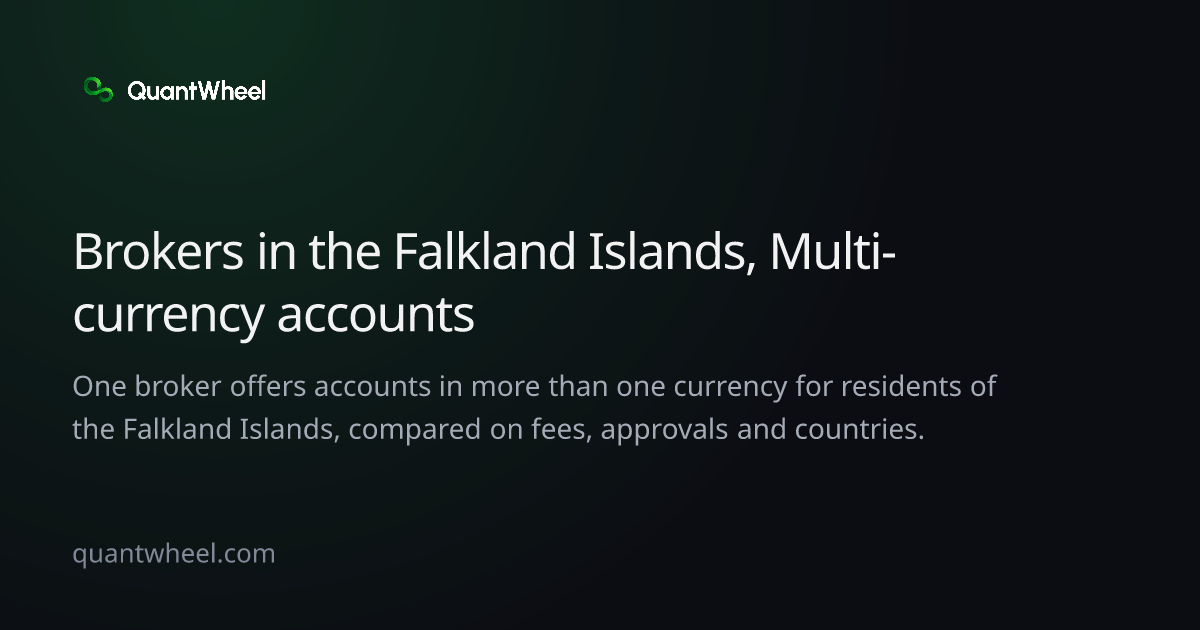 The share card of Options brokers in the Falkland Islands with multi-currency accounts
