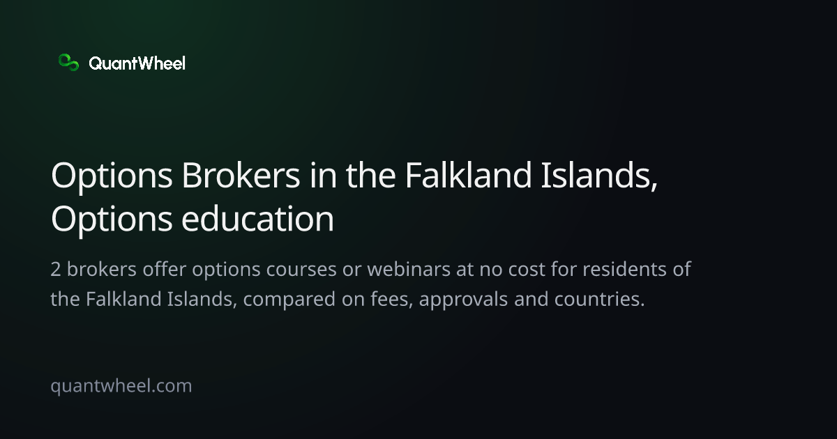 The share card of Options brokers in the Falkland Islands with options education