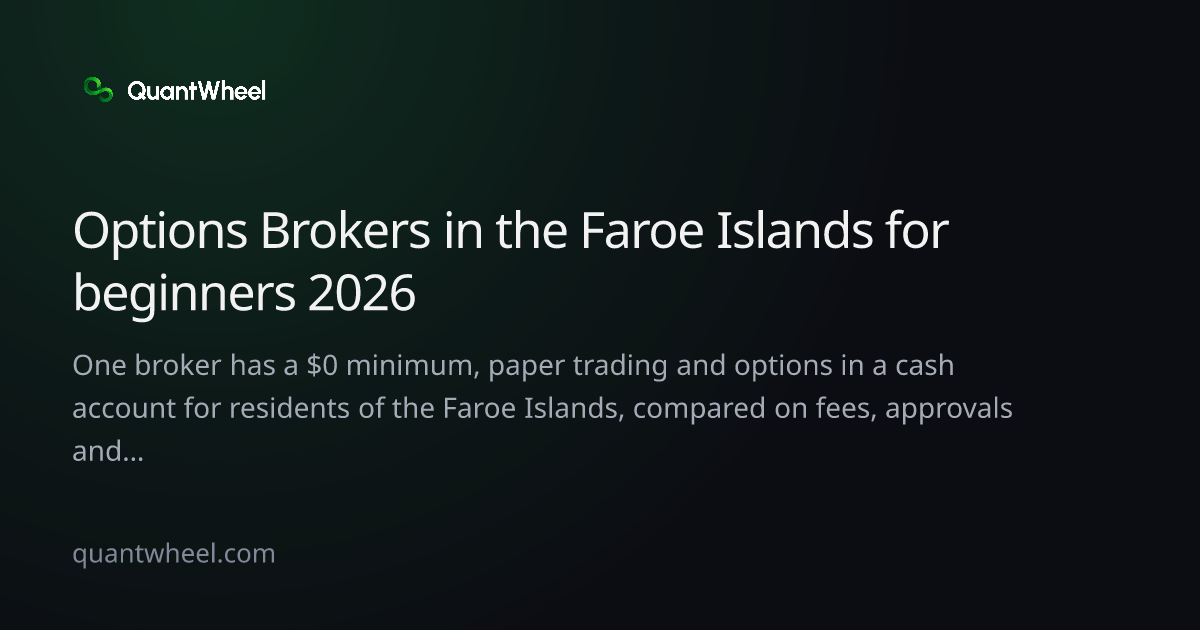The share card of Options brokers in the Faroe Islands for beginners