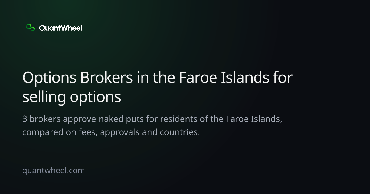 The share card of Options brokers in the Faroe Islands for selling options