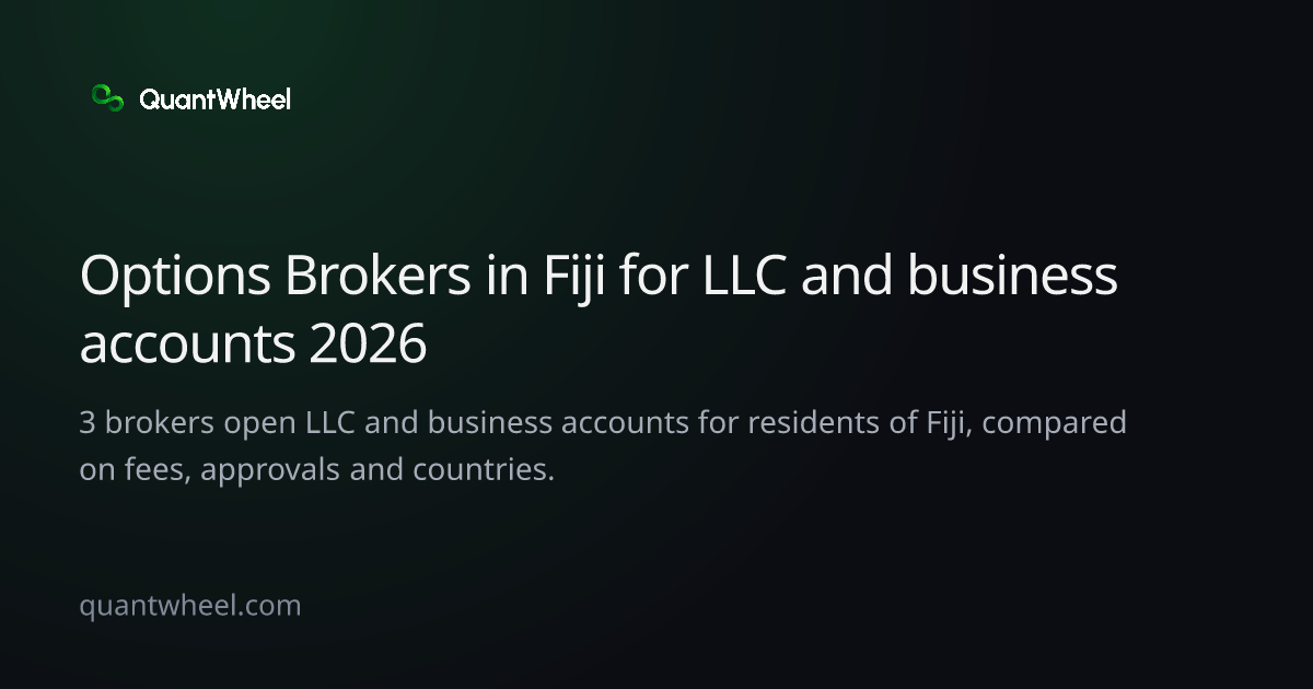 The share card of Options brokers in Fiji for LLC and business accounts