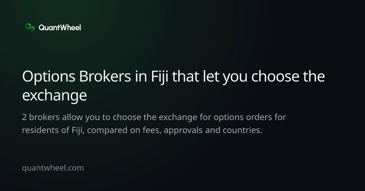 The share card of Options brokers in Fiji that let you choose the exchange
