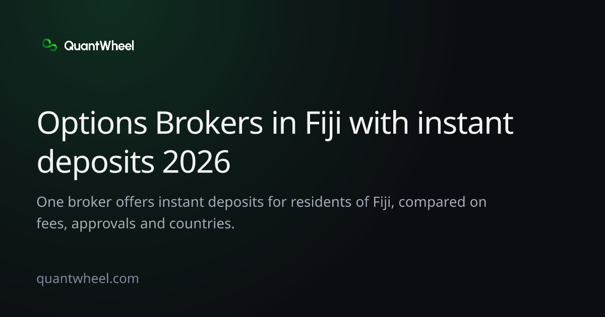 The share card of Options brokers in Fiji with instant deposits