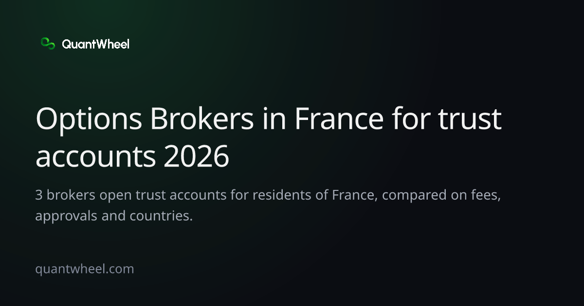 The share card of Options brokers in France for trust accounts