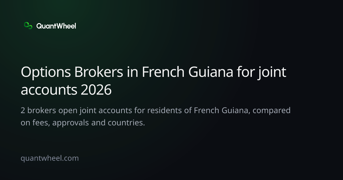 The share card of Options brokers in French Guiana for joint accounts