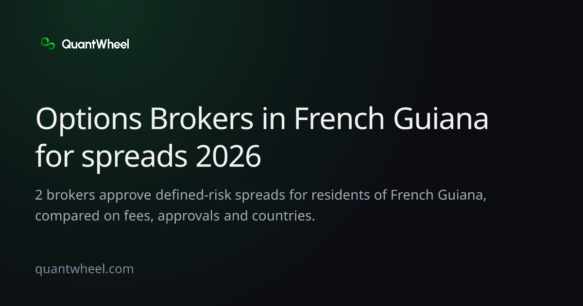 The share card of Options brokers in French Guiana for spreads