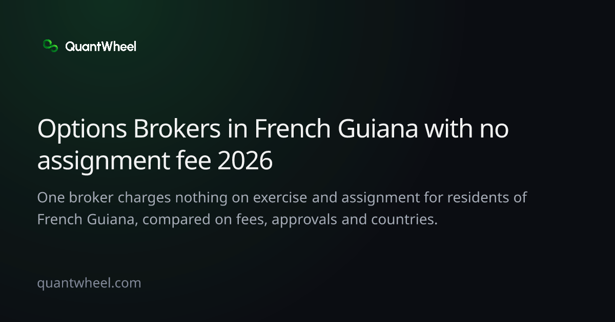 The share card of Options brokers in French Guiana with no assignment fee