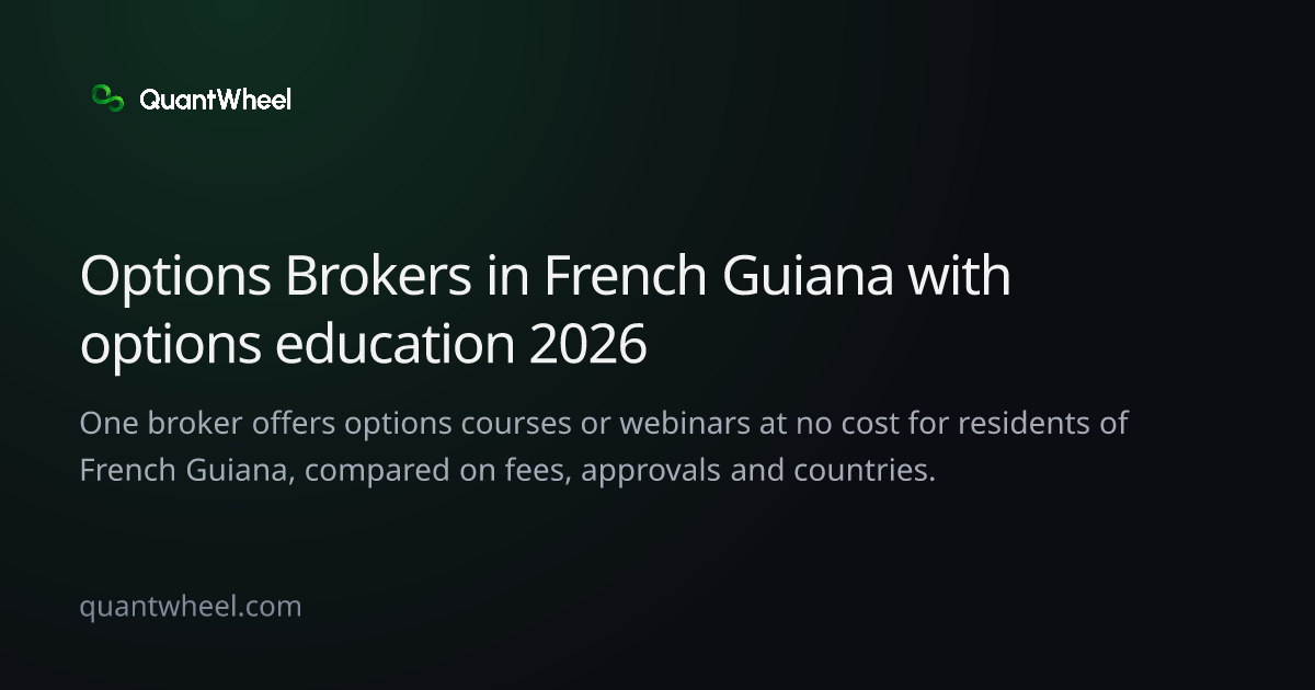 The share card of Options brokers in French Guiana with options education