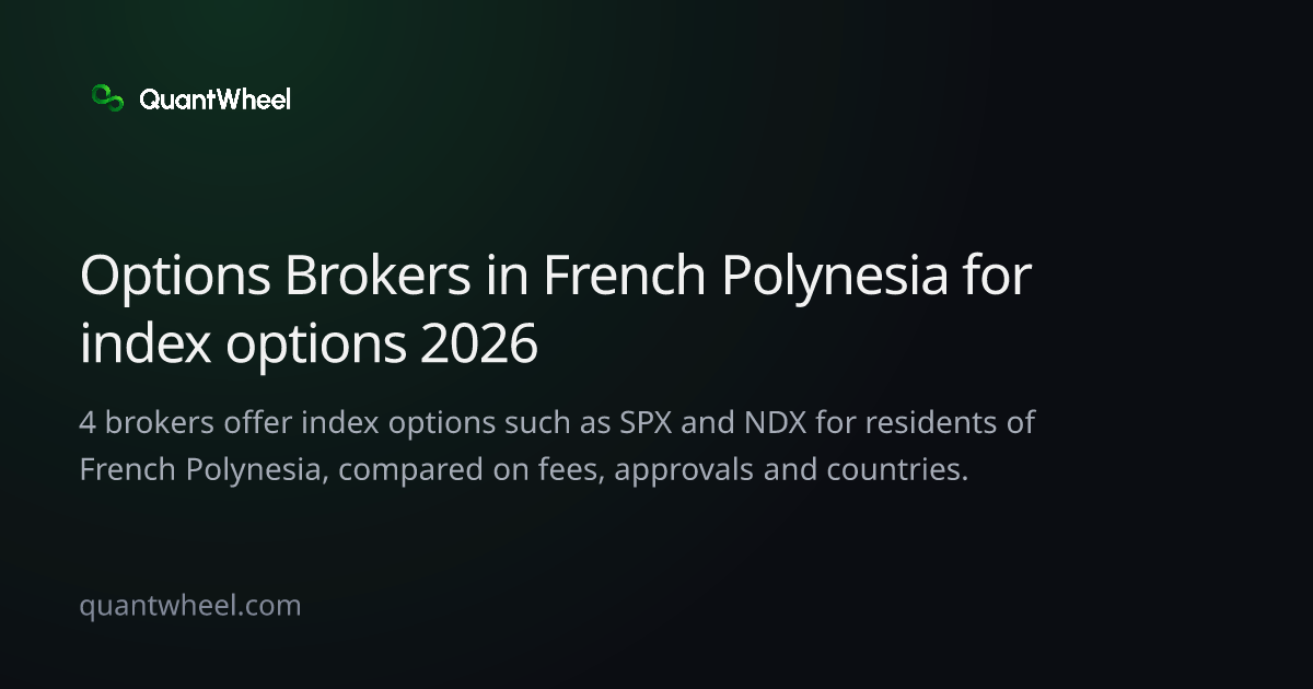 The share card of Options brokers in French Polynesia for index options