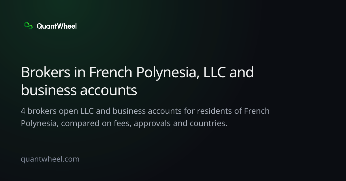 The share card of Options brokers in French Polynesia for LLC and business accounts