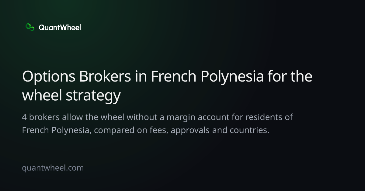 The share card of Options brokers in French Polynesia for the wheel strategy