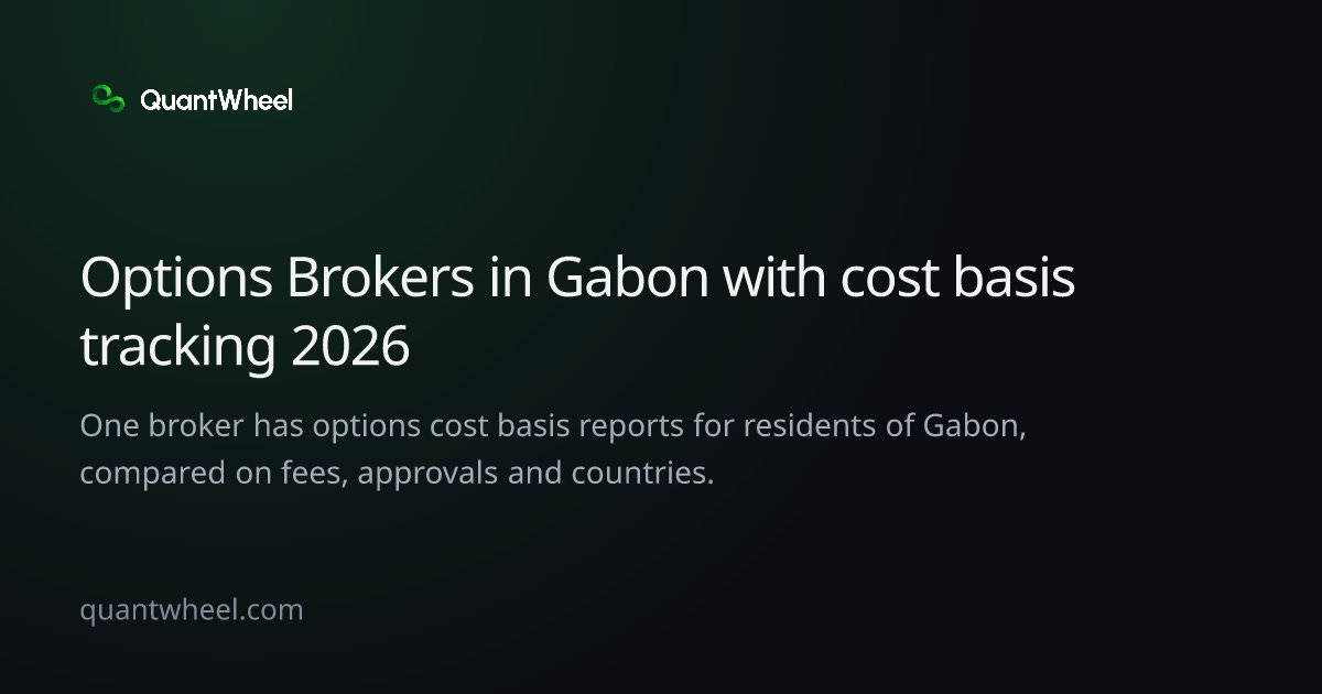 The share card of Options brokers in Gabon with cost basis tracking