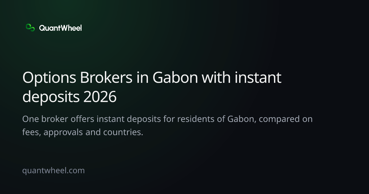 The share card of Options brokers in Gabon with instant deposits