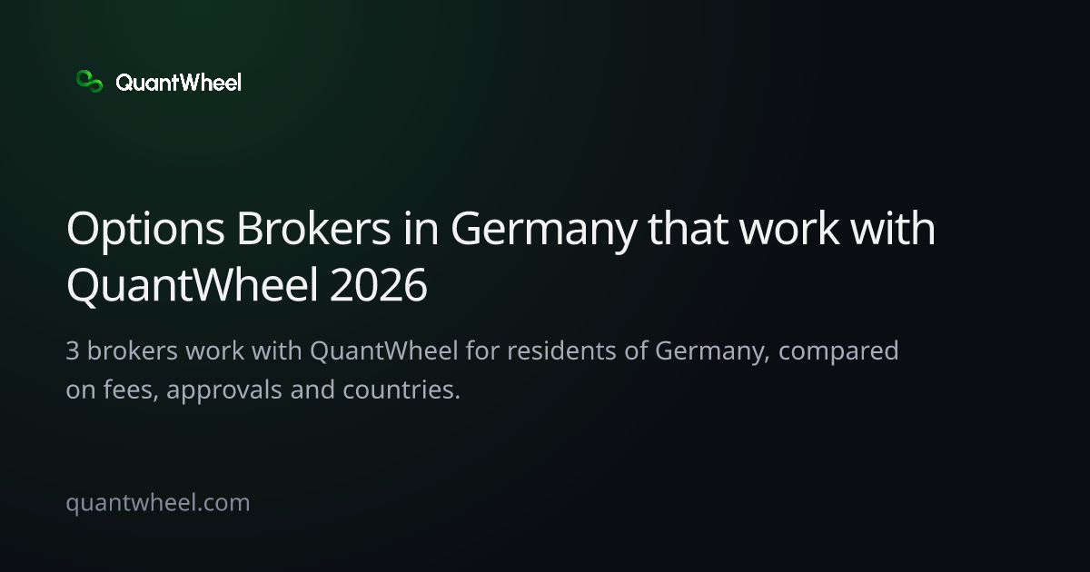 The share card of Options brokers in Germany that work with QuantWheel