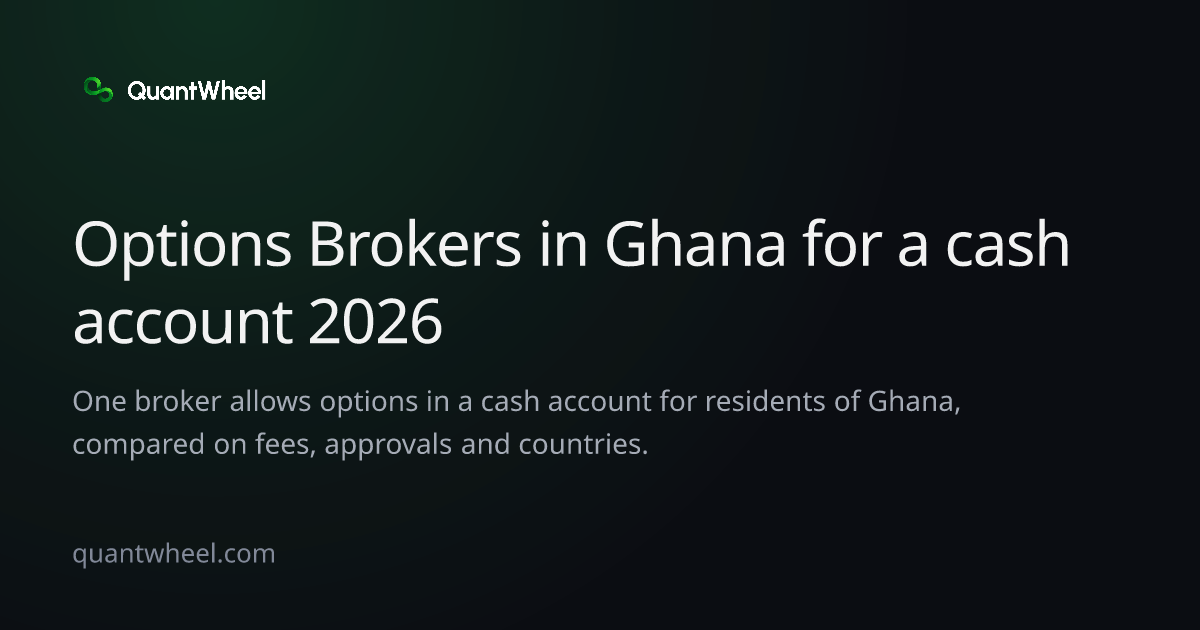 The share card of Options brokers in Ghana for a cash account