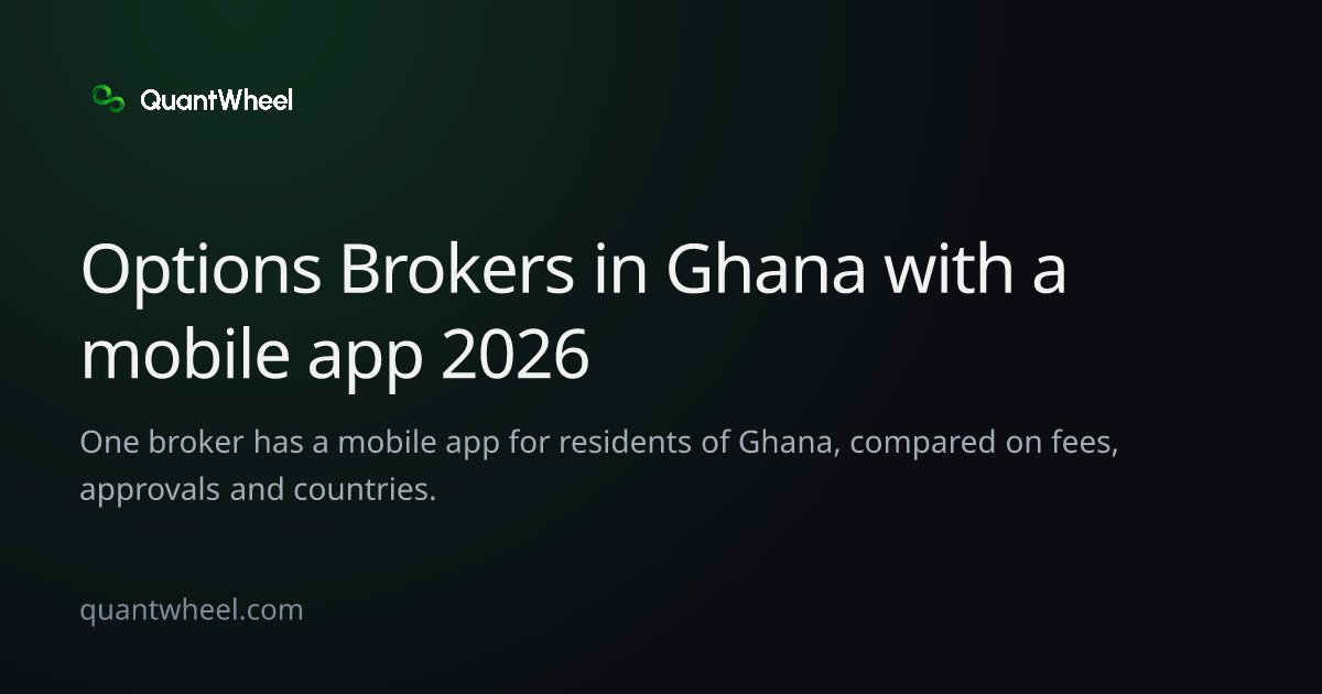 The share card of Options brokers in Ghana with a mobile app