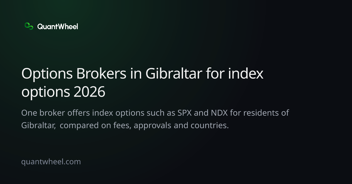 The share card of Options brokers in Gibraltar for index options