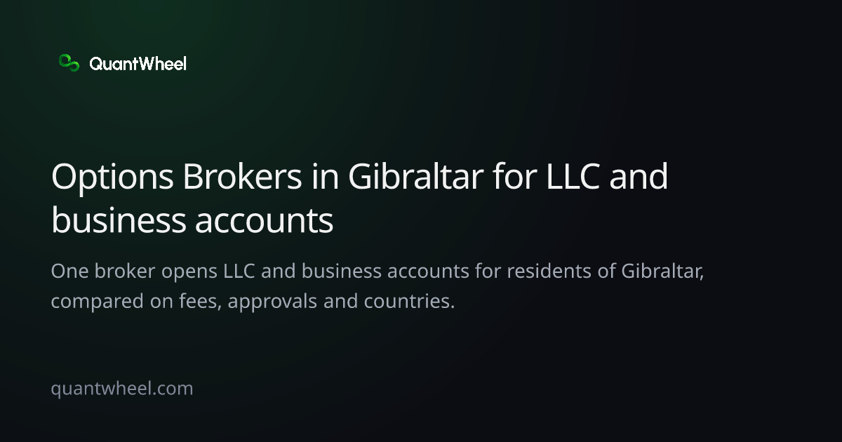 The share card of Options brokers in Gibraltar for LLC and business accounts