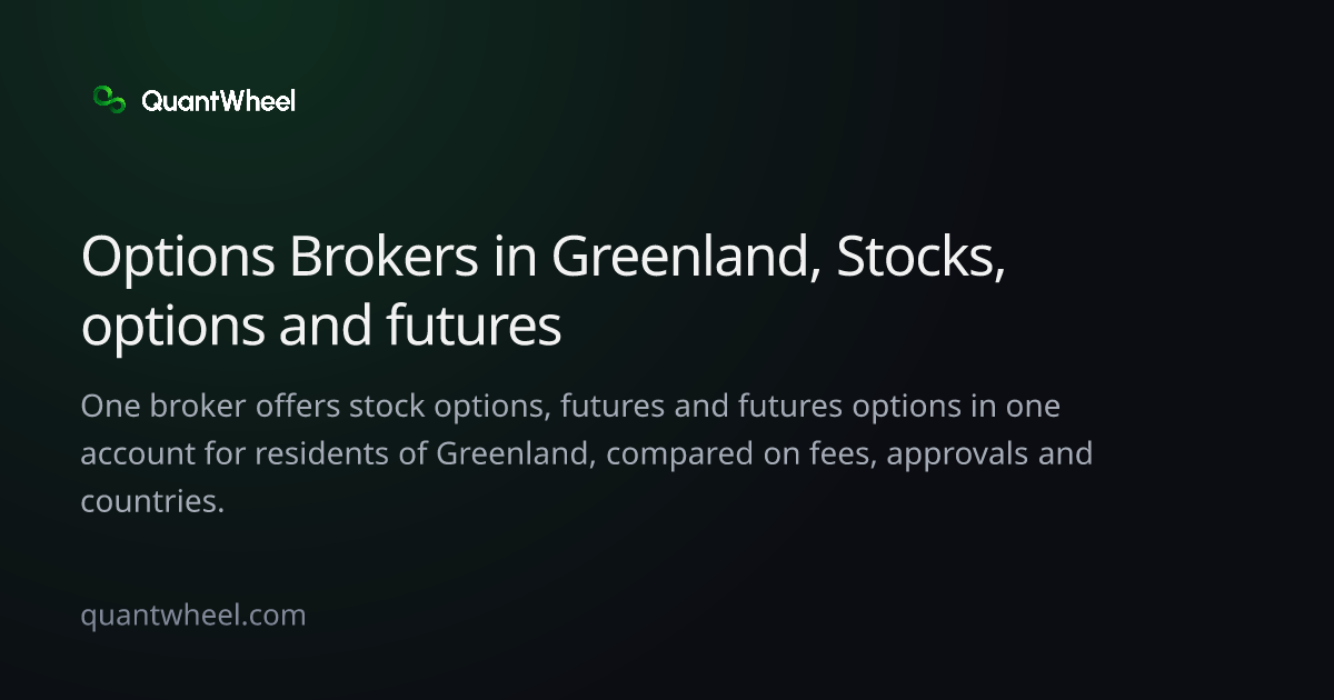 The share card of Options brokers in Greenland with options and futures in one account