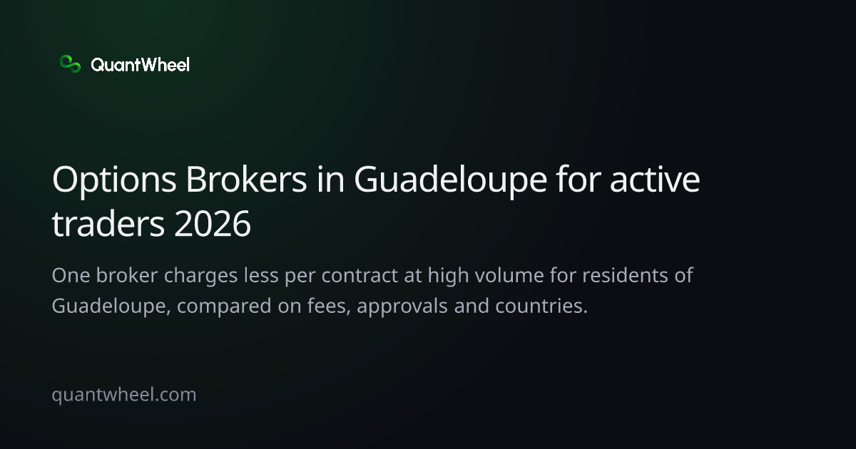 The share card of Options brokers in Guadeloupe for active traders