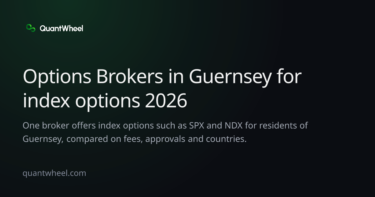 The share card of Options brokers in Guernsey for index options