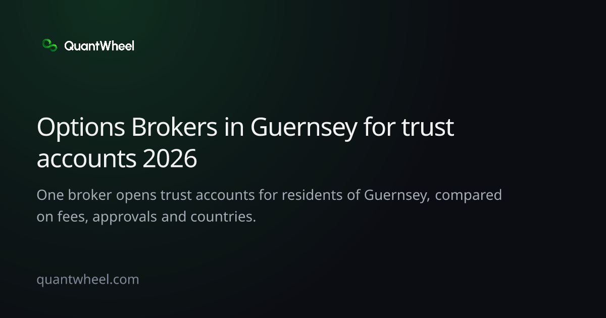 The share card of Options brokers in Guernsey for trust accounts