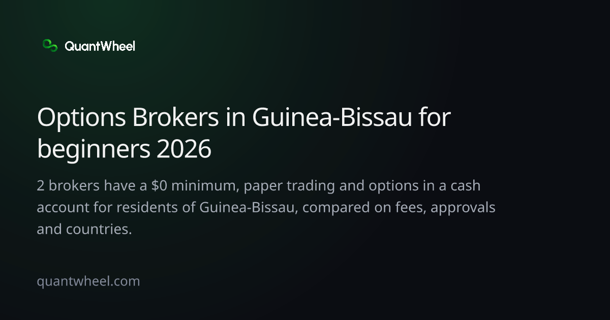 The share card of Options brokers in Guinea-Bissau for beginners