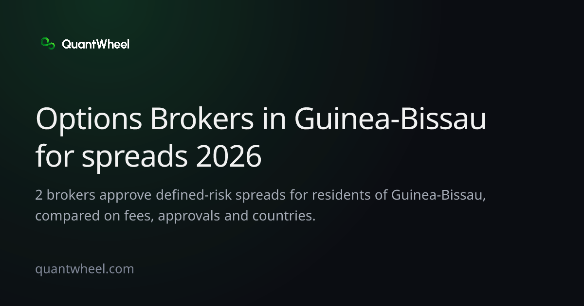 The share card of Options brokers in Guinea-Bissau for spreads