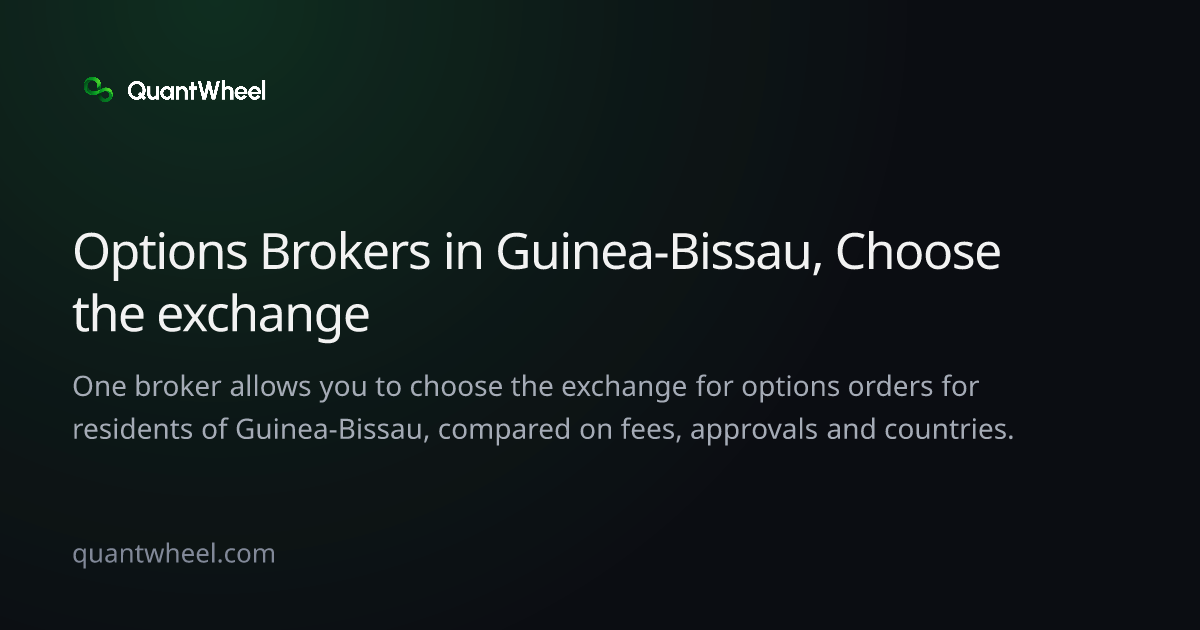 The share card of Options brokers in Guinea-Bissau that let you choose the exchange