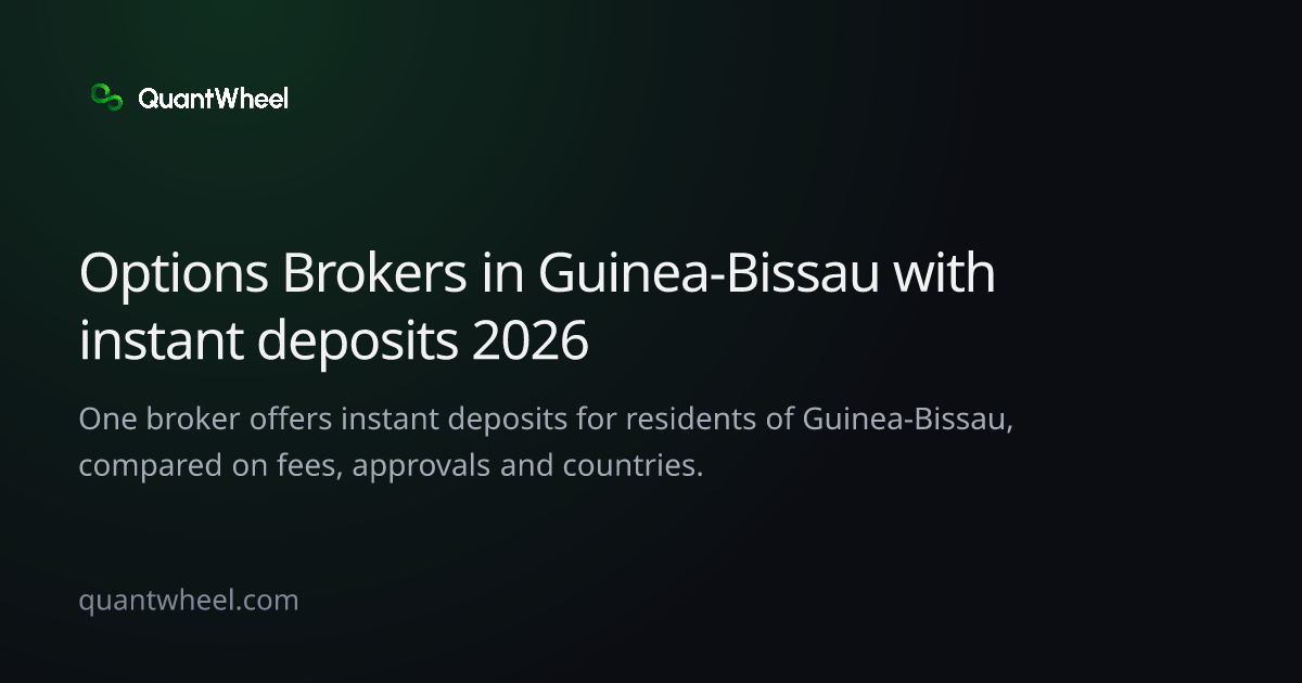 The share card of Options brokers in Guinea-Bissau with instant deposits