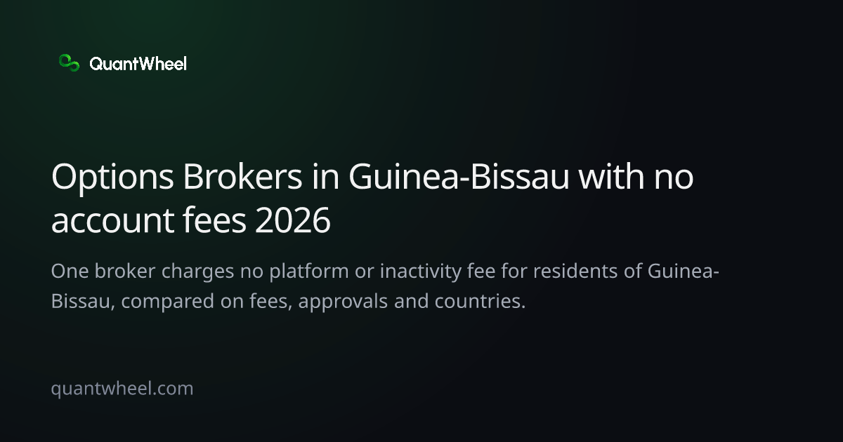The share card of Options brokers in Guinea-Bissau with no account fees