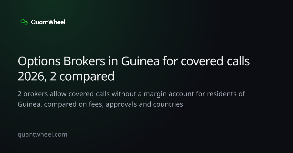 The share card of Options brokers in Guinea for covered calls