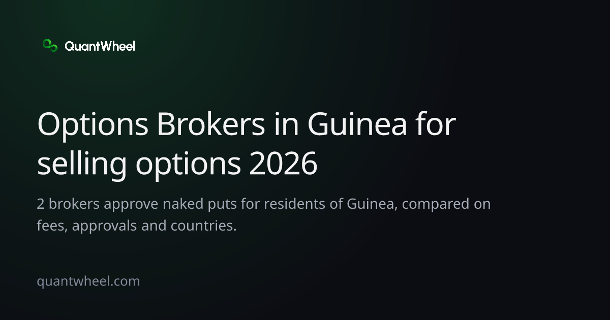 The share card of Options brokers in Guinea for selling options
