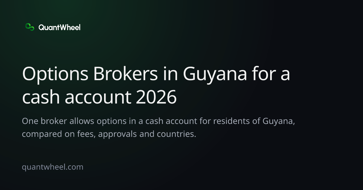 The share card of Options brokers in Guyana for a cash account