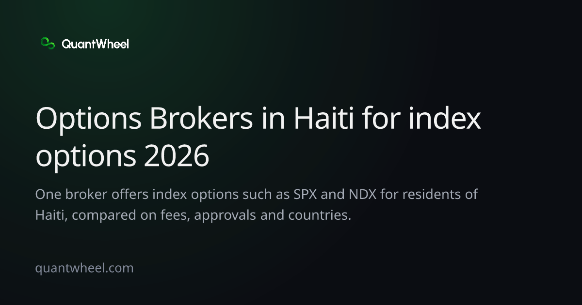 The share card of Options brokers in Haiti for index options