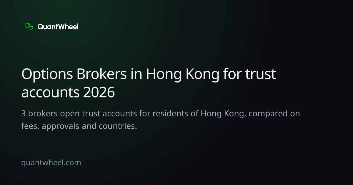 The share card of Options brokers in Hong Kong for trust accounts
